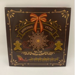 Carte en chocolat noir