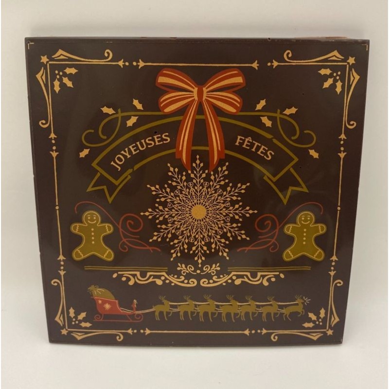 Carte en chocolat noir
