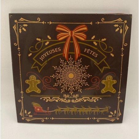 Carte en chocolat noir