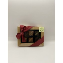 Boîte de dégustation de chocolats à l'alcool - 6 pièces