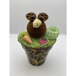 Q de lapin en chocolat noir