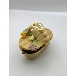 Panier en chocolat blond